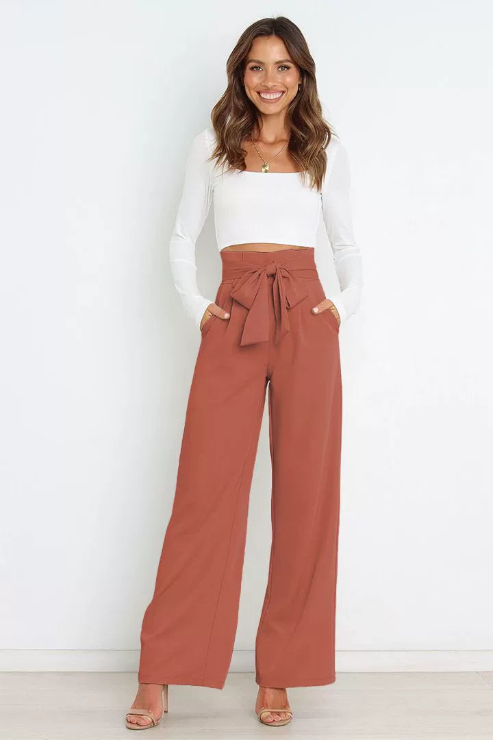 Fashion Workplace Casual Wide Leg Trousers