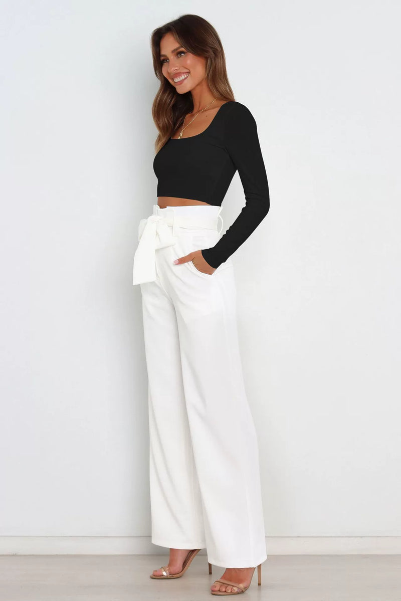 Fashion Workplace Casual Wide Leg Trousers