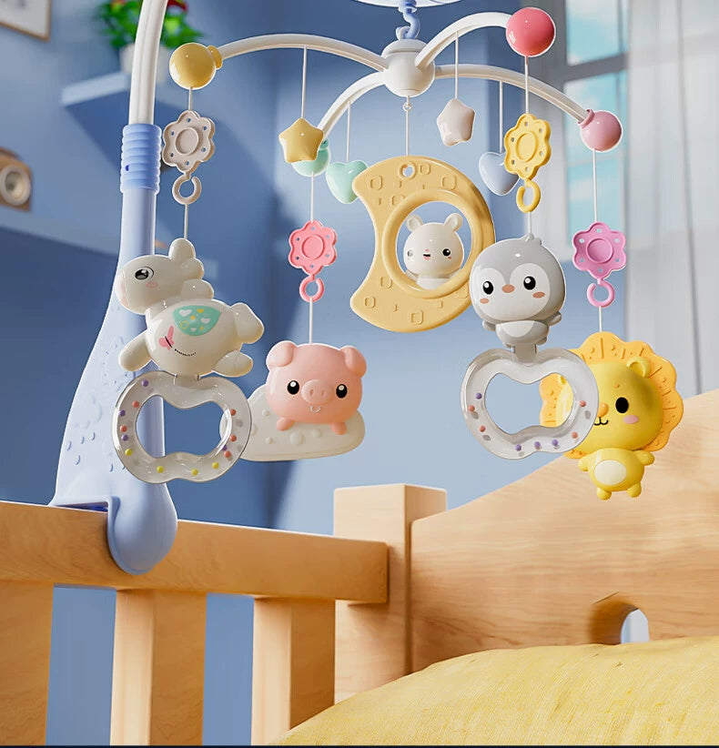 Baby Rotatable Music Educational Hanging Baby Bed Bell Mobile