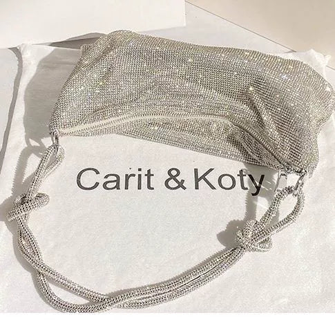 Handmade Metal Sequins Fancy Crystal Bag