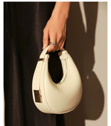 Half Moon Satchel White Underarm Bag