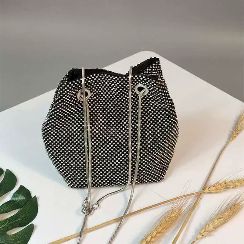 Sequin Crossbody Mini Chain Bag