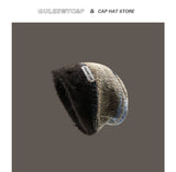 Street Style Geometric Color Block Wool Knitted Hat