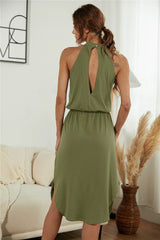 Halter Split Dress