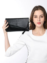 Leather Large Capacity Clutch Bag