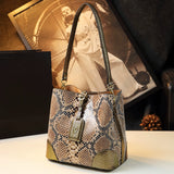 Fashion Serpentine Leather Bag