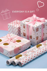 Pink Bouquet Gift Wrap Paper