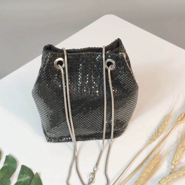 Sequin Crossbody Mini Chain Bag