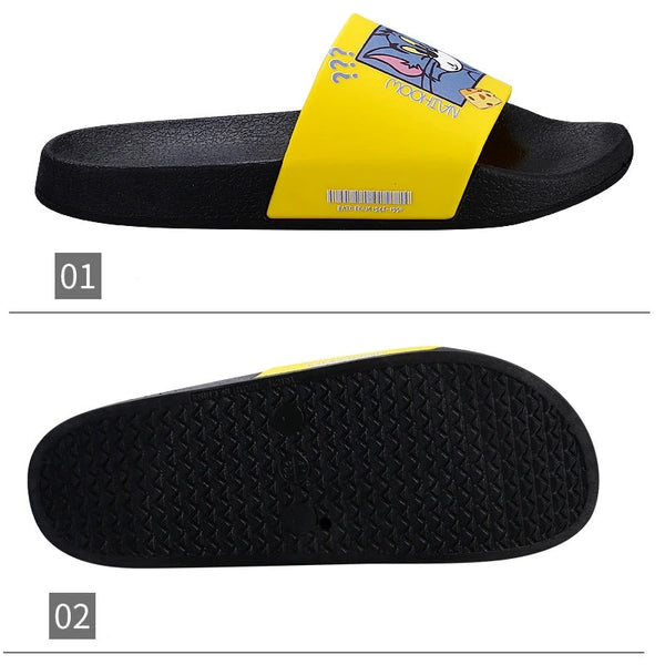 Cartoon Casual Bathroom Anti-Slip Soft Bottom Slippers