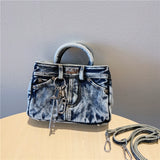 Platinum Leopard One Shoulder Underarm Satchel