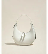 Half Moon Satchel White Underarm Bag