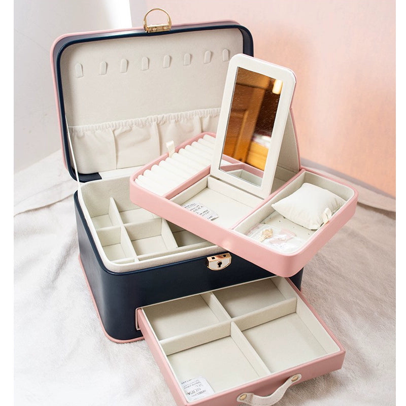 Leather Unicorn Pink Jewelry Box