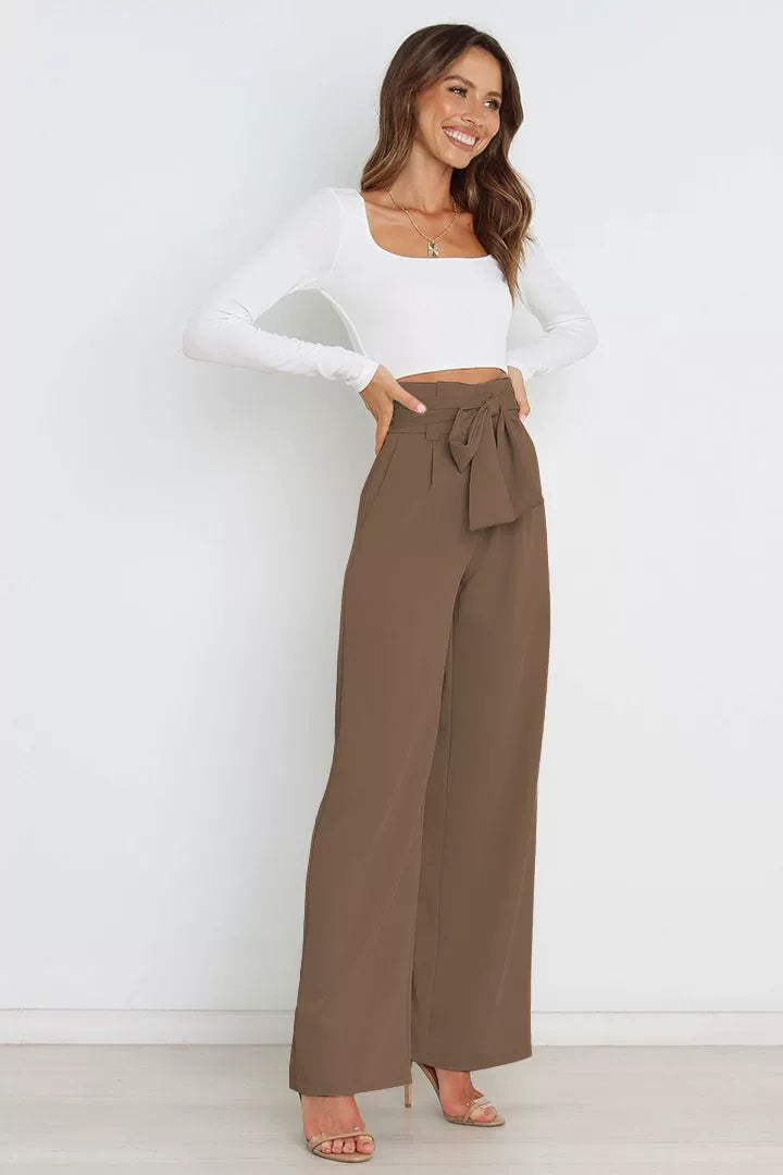 Fashion Workplace Casual Wide Leg Trousers