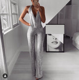 Shiny Sequin Fashion Dress Pants Suite