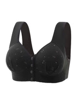 Cotton Wireless Push-up Beauty Back Push-up Front Button Bra