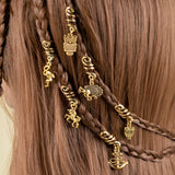 Ethnic Style Spiral Barrettes