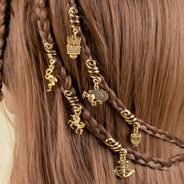 Ethnic Style Spiral Barrettes