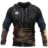 Men's Totem Print Long Sleeves Hoodie