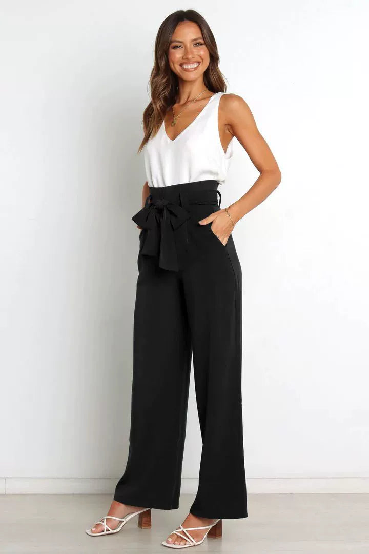 Fashion Workplace Casual Wide Leg Trousers