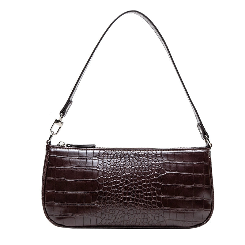 Kendall Retro Crocodile Pattern Socialite Underarm Bag