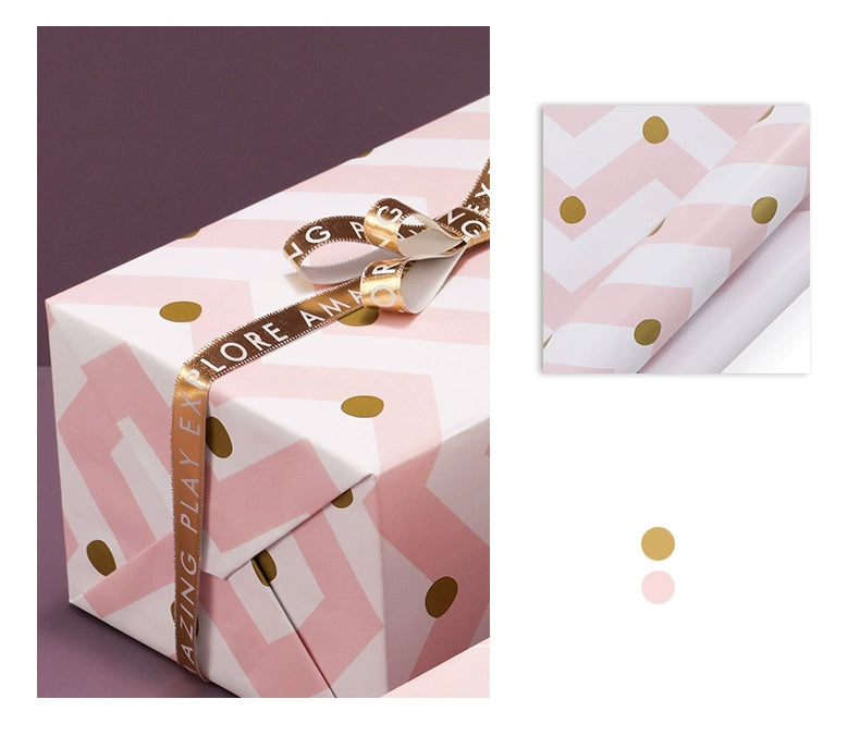 Pink Bouquet Gift Wrap Paper