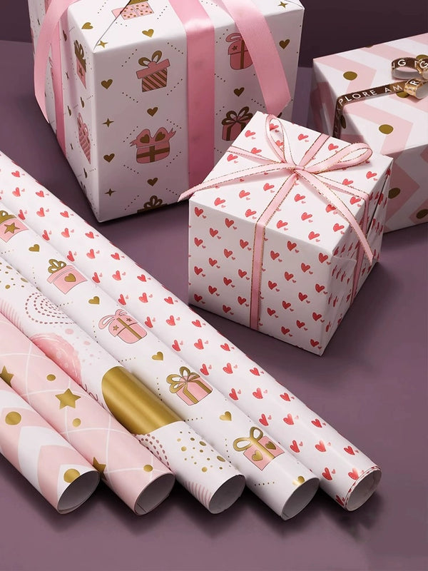 Pink Bouquet Gift Wrap Paper