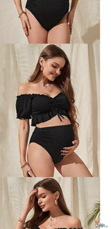 Pregnant Belly Support Swimsuit