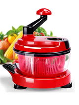 Manual Multifunctional Vegetable-Cutting Machine – Mincer, Shredder, Crusher, and Puree Maker