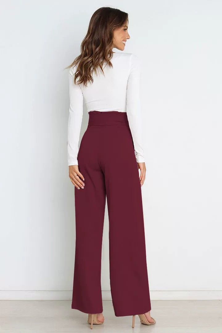 Fashion Workplace Casual Wide Leg Trousers