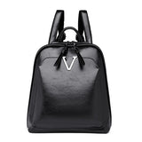 Travel Leather Made Retro Fashion Women's Backpack