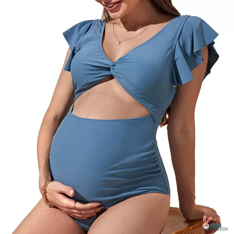 Pregnant Belly Support Swimsuit