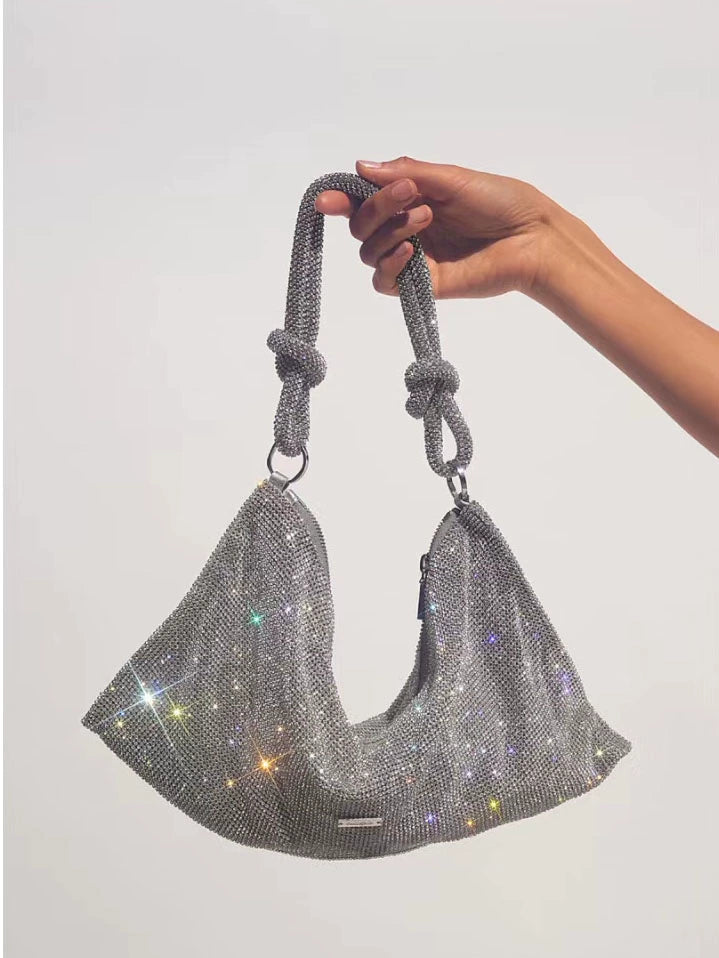 Cult Gaia Crystal Bag New Rhinestone Underarm Bag