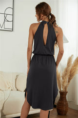 Halter Split Dress