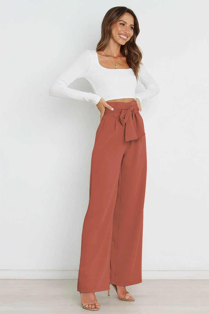 Fashion Workplace Casual Wide Leg Trousers