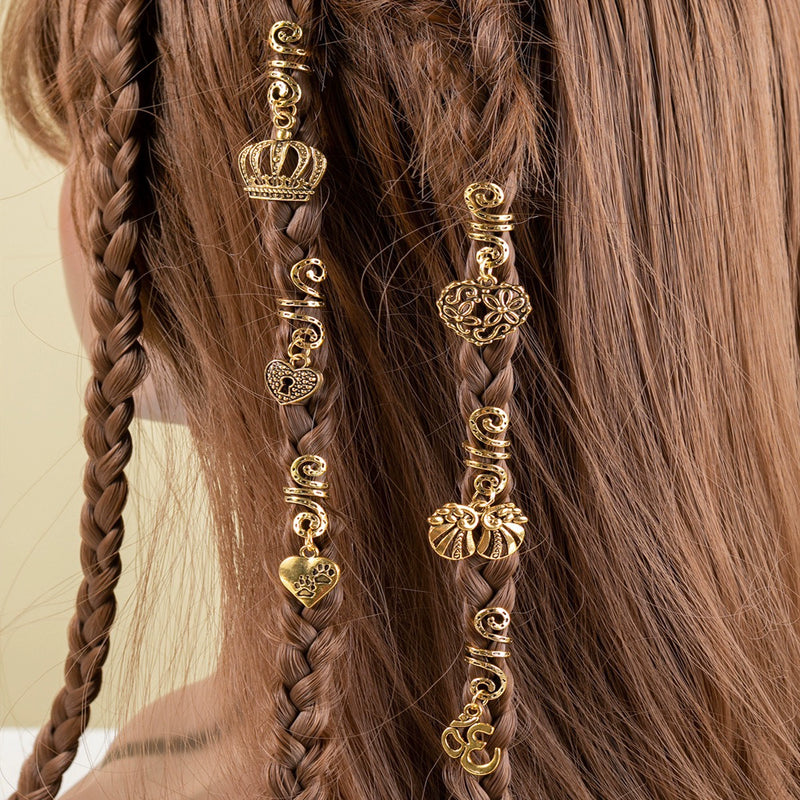 Ethnic Style Spiral Barrettes