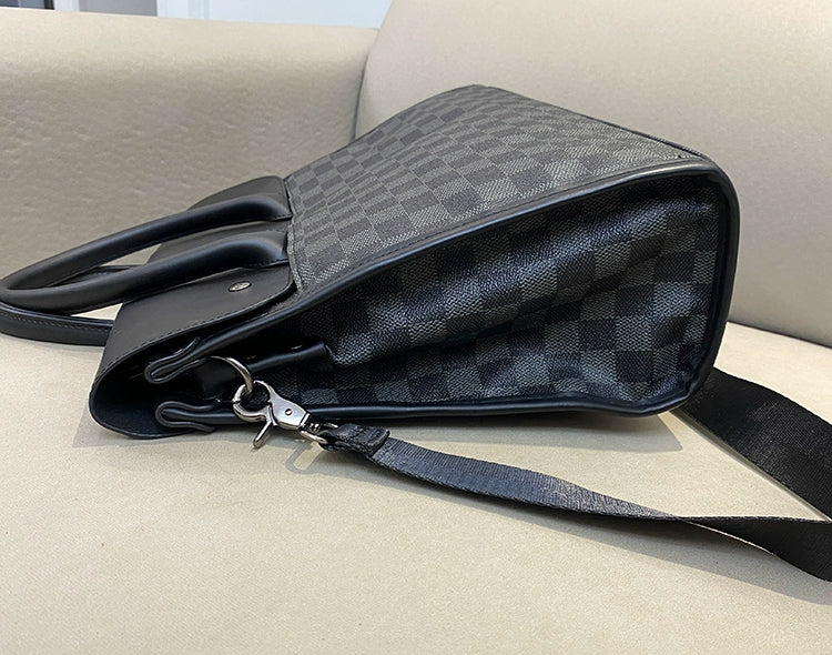 Business Gingham Horizontal Abrasion Resistant Handbag