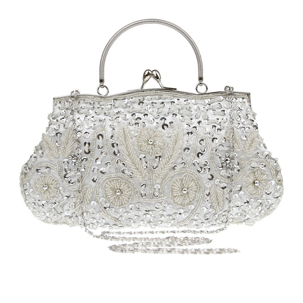 Retro Satchel Dinner Party Beaded Women's Bag