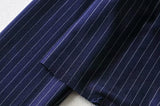 Classic Cut Lazy Vertical Pattern Short Suit Jacket