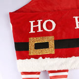 Santa Claus Feet Sequin Tree Base Collar Apron