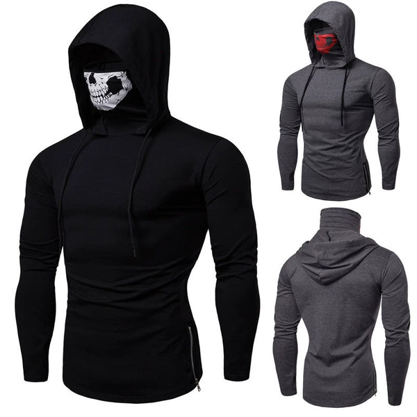 Men's Stretch Fitness Hoody -  Long Sleeve