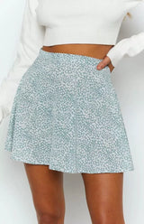 High Waist Umbrella Floral Skirt