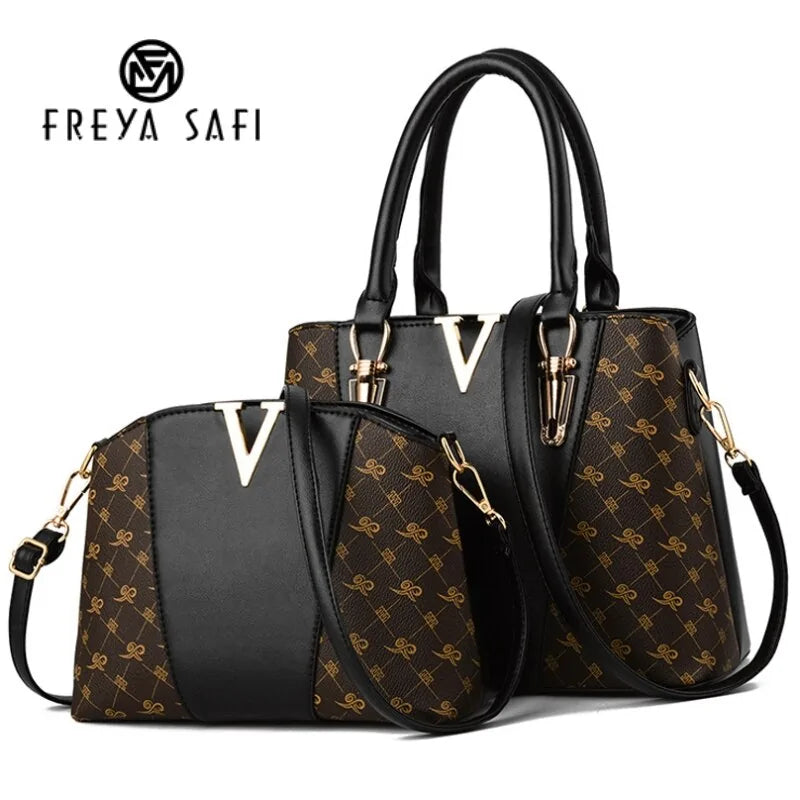 Freya Safi 2-Piece Leather Handbag Set