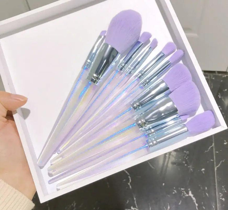 Purple Makeup Brush Set - The Next Door Neighbor 