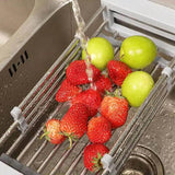 Stainless Steel Over Sink Basket - The Next Door Neighbor 