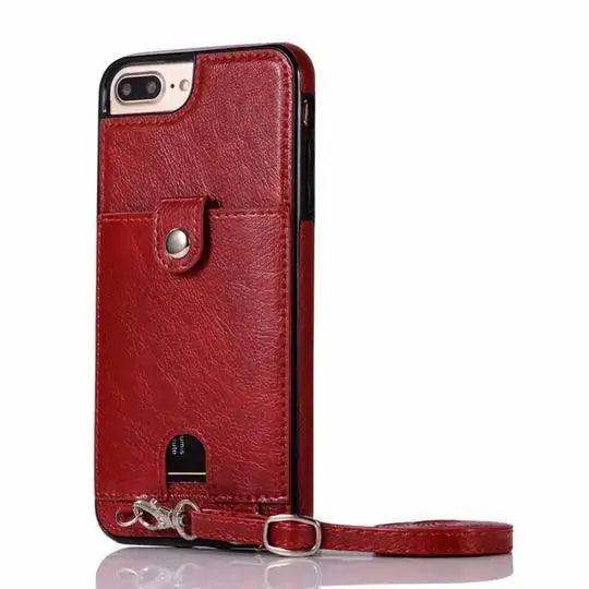 Cross Body Leather Wallet Phone Case - The Next Door Neighbor 