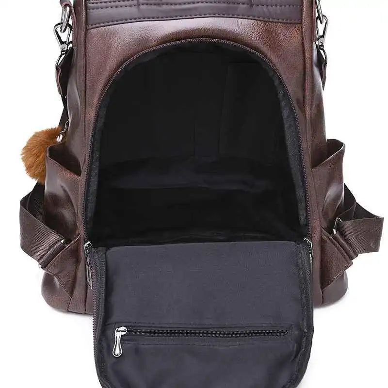 Women's Travel Leather Backpack