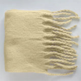 Cashmere Winter Scarf with Tassels
