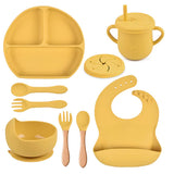 5Pcs/Set Silicone Children Tableware