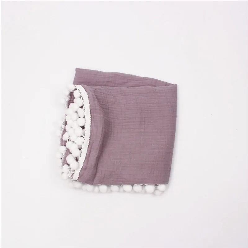 Organic Cotton Baby Tassel Blankets - The Next Door Neighbor 