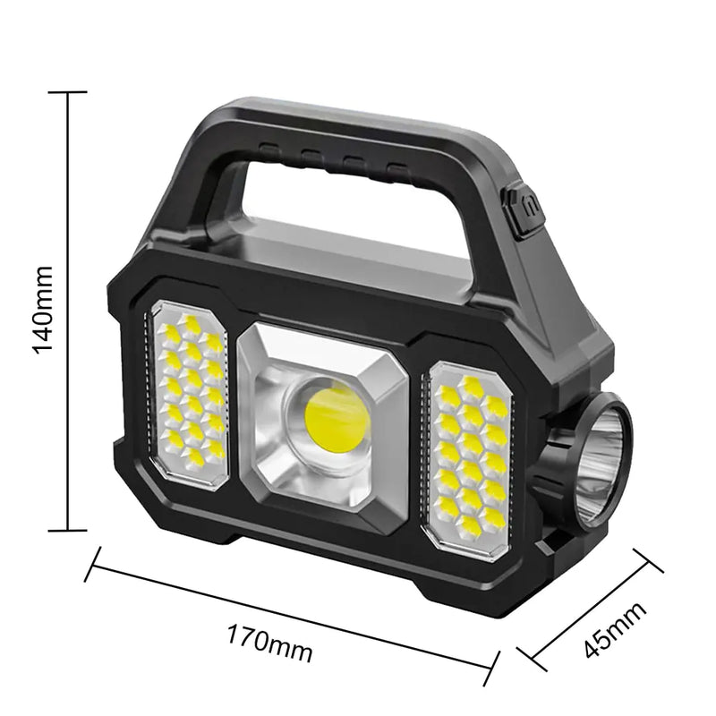 500LM Solar Rechargeable Flashlight - The Next Door Neighbor 